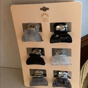 NWOT lot of 6 mini hair clips